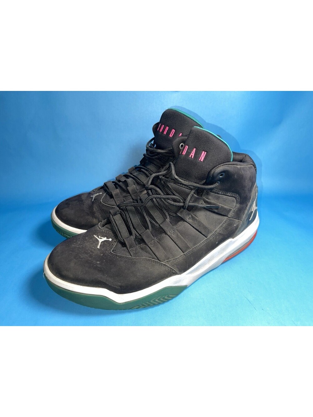 Nike Air Jordan Basketball Shoes AQ9084-063 Black Green Red Size 13